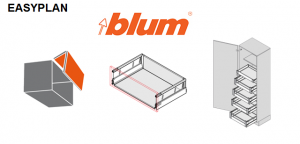 BLUM - EASYplan 300 - výpočet hodnôt pre spracovanie kovania