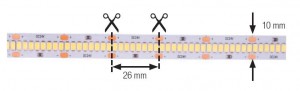 StrongLumio LED pásik 26W/m 24V biela teplá 304 LED/m