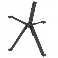 MILADESIGN designová centrálna stolová noha tri ramena EX 72080-3 čierna