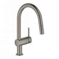 GROHE 32321AL2 Batéria Minta C-výpusť s duálno sprškou kartáčovaný Hard Graphite