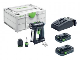 FESTOOL 576435 Akumulátorové vŕtacie skrutkovače C 18 HPC 4,0 I-Plus