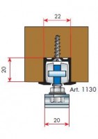 TERNO horné vedenie 2670/G 1m surový