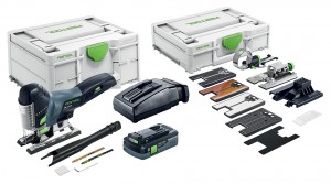 FESTOOL 576523 Akumulátorová priamočiara píla PSC 420 HPC 4,0 EBI-Set CARVEX