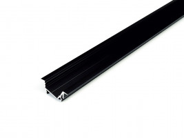 StrongLumio profil LED Diagonal 14 alu čierný 2000mm