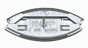 KNAPP K049 SILVER zásuvný spoj (zliatina hliníka a zinku)