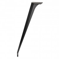 MILADESIGN Skosená designová stolová noha ET N72026 čierna 720 mm
