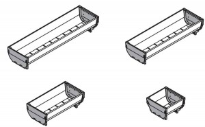 BLUM ZSI.040SI Orga Line miska 88x352 mm nerez