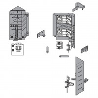 BLUM Z33D00E0A6 Space Corner Antaro D syncromotion sivý