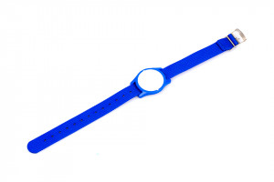 LEHMANN Nylonový náramok (hodinky) s čipom pre zámky RFID Mifare® lock, modrý