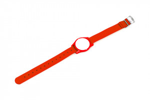 LEHMANN Nylonový náramok (hodinky) s čipom pre zámky RFID Mifare® lock,červený