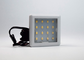 SAL LED bodovka OLK 10 12V 1,5W alu, biela teplá