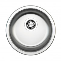 StrongSinks Drez leštená nerez guľatý pr. 435mm, horná montáž