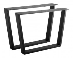 STRONG stolová podnož konvexna, 420x580, čierna