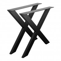 STRONG stolová podnož X, 710x780, čierna
