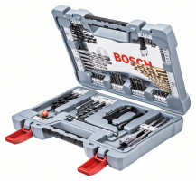 BOSCH 2608P00234 76-dielna sada vrtákov a skrutkovacích hrotov Premium X-Line