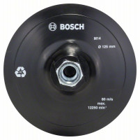 BOSCH 2609256272 Gumová brúsna doska pre uhlové brúsky, suchý zips, 125 mm