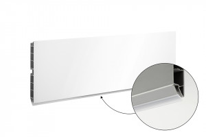 SCILM sokel 120 mm (4m), biela lesklá