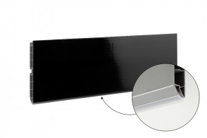 SCILM sokel 100 mm (4m), čierna lesklá