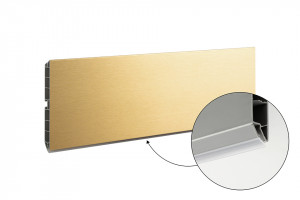 SCILM sokel 100 mm (4m), zlatá brúsená