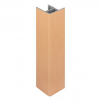 SCILM rohová spojka/koncovka 150 mm, meď brúsená