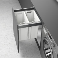 HETTICH 9279106 AvanTech YOU Pull Laundry-koš na prádlo 600x500mm plast biely