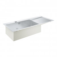 GROHE 31581SD1 Drez K1000 80-S 1160 x 520mm drez vľavo nerez oceľ, kartáčovaná