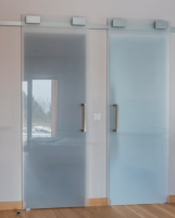 K-TERNO Diva Fluid sada kovania pre 2 sklenené dvere, tlmič, 6m, strieborná
