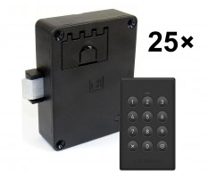 LEHMANN Elektronický zámok s klávesnicou M410 TA3 čierna - priemyselné balenie