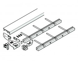 HAWA 24004 Folding Concepta 25 spodný profil 1300mm strieborná