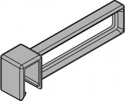 BLUM ZC7U10F0 Ambia-line pozdĺ. delenie pre prieč.rel. LBX pure karb.čierna CS-M