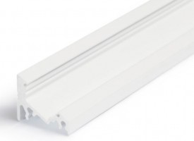 StrongLumio profil LED Corner alu biely 4000mm