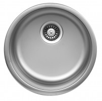 StrongSinks S1 Drez Ondava, leštený nerez guľatý pr. 444mm, horná montáž