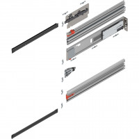 BLUM 801P700E.R2 Revego Uno vodiaca lišta pre kapsu, 700 mm, pravá