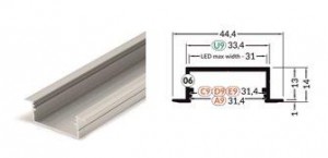 StrongLumio profil LED Vario30-06 (4m) biely
