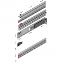 BLUM 802P450D.R2 Revego Duo vodiaca lišta pre kapsu, 450 mm, pravá