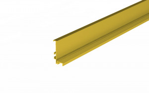 TULIP Gola dvierkový J profil s LED 4,1m tmavá zlatá brúsená