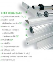 REHAU metallic-line set20mm 900/1500 hliník