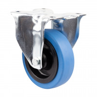 Koliesko pevné 3478 guma, pr. 100 mm, modrá