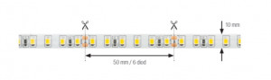 StrongLumio LED pásik 14,4W/m 24V CRI90 biela teplá 120 LED/m