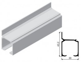 SEVROLL vedenie Galaxy B 50kg na stenu 4m