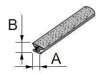 SEVROLL 20082-BL protiprachový kartáč zásuvný 4,8x9mm šedý