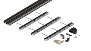 HAWA 31509 Folding Concepta III 20 Push zásuvná sada, pravá