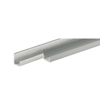 HETTICH 9206284 dverný oceľový U-profil pre hrúbku dverí 18 mm, 2500 mm