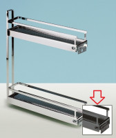 HETTICH 9277605 čelný výsuv Style 2-poschodový KB150/90° antracit