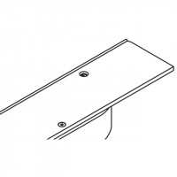 HAWA 24914 Folding Concepta 25 horný profil 2120mm pravý elox strieborný