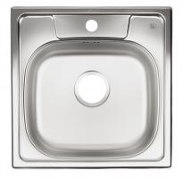 StrongSinks S1 Eko Drez nerez satén/horná plocha brúsená 488x488, horná montáž