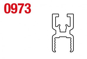 SISCO 973A úchytová lišta alu 3m