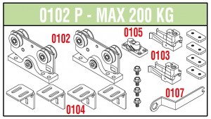 SISCO 102/P KOV.POS.DV. 200kg