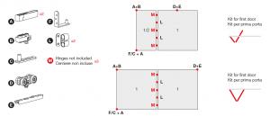 TERNO Versatile sada,fixní dvojkřídlo,80kg,magnety,2400mm,černá TERNO Versatile sada,fixní dvojkřídlo,80kg,magnety,2400mm,černá