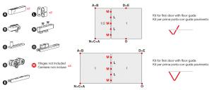 TERNO Versatile sada,fixní dvojkřídlo,80kg,magnety,2400mm,spodní,černá TERNO Versatile sada,fixní dvojkřídlo,80kg,magnety,2400mm,spodní,černá